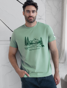 Футболка из премиального хлопка с авторским принтом