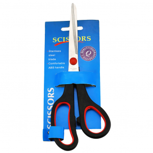 Ножницы 210мм пластмассовые ручки, на картоне (Китай)