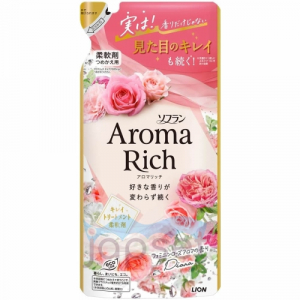 Lion Aroma Rich Diana Кондиционер для белья c ароматом малины, английской розы и магнолии, мягкая упаковка, 380 мл