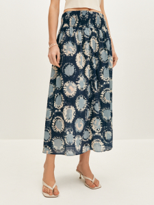 Юбка с абстрактным принтом