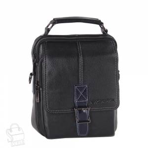 Сумка мужская кожаная 67712Z black Zinimxs
