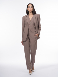 Классический однобортный пиджак из костюмной вискозы