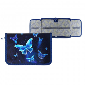 Пенал 1 секция, 140 х 205 х 38 мм, 2 откидные планки, Calligrata 30П32_2В 