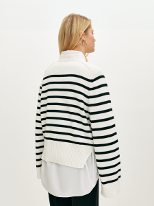 Полосатый джемпер из итальянского хлопка