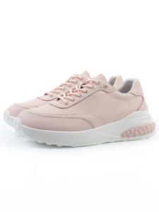 03-YH262-2 PINK Кроссовки женские (натуральная кожа)
