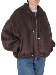 H912 BROWN Куртка шерстяная женская