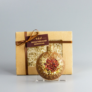 Шоколадная фигурка сублиматами (4) Ежевика и Фисташки