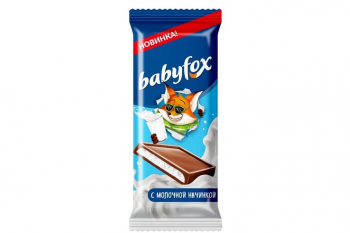 «BabyFox», молочный шоколад, 24 г (упаковка 30 шт)