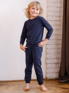 Детская пижама для мальчиков Indefini (Арт.3045BTC)
