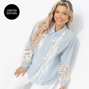 Рубашка с объемным декором, Смелое решение (new fiower)