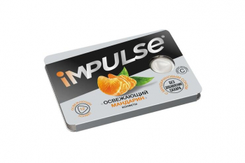 «Impulse», конфеты «Освежающий мандарин», 12 г (упаковка 15 шт)