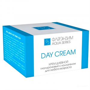 Флер Энзим AQUA Крем для лица дневной гиалуроновый с коллагеном и муцином улитки