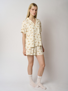 Пижама из вискозы и хлопка с принтом (Арт. 5246TBD)