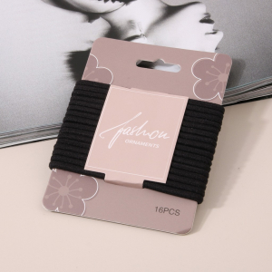 Набор резинок для волос 16 шт. Цвет: ЧЕРНЫЙ