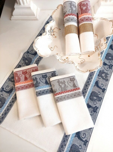 К-т полотенец Льняные котики п/лен 2 шт. 50*70 см.