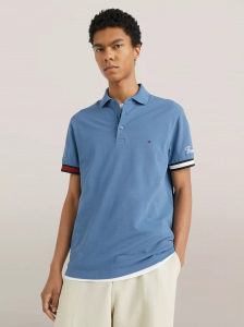 Slim Fit Flag Cuff Polo