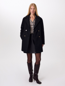 Шерстяное полупальто с мембраной