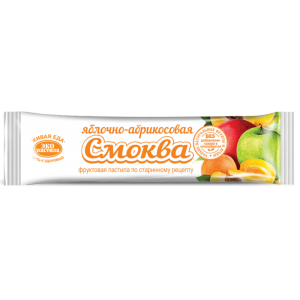 Смоква яблочно-абрикосовая, шоу-бокс 900г  (4шт/кор)