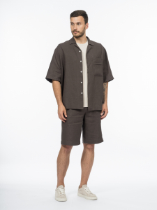 Прямые шорты изо льна