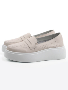 06-SD13-2D BEIGE Туфли летние женские (натуральная кожа)