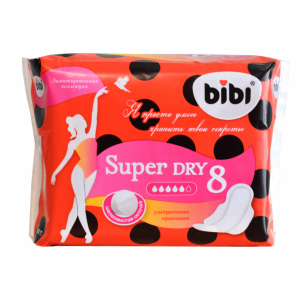 Прокладки "BIBI" Super Dry, 5 капель, 8 шт.