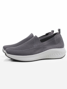 05-TEX-D04-01 GREY Полуботинки спортивные летние мужские (текстиль)