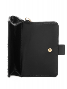 belted fold-over card case keychain