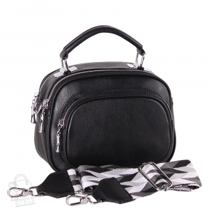 Сумка женская кожаная 3243Q black Polina&Eiterou