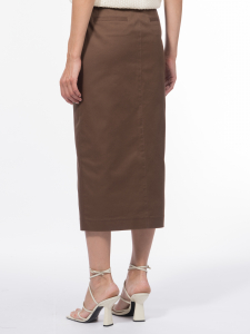 Юбка с застежкой на молнию и разрезом