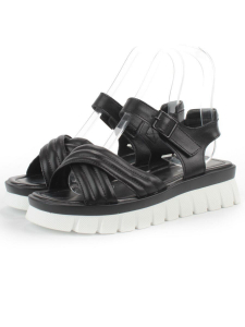 08-PED168-3 BLACK Босоножки женские (натуральная кожа)