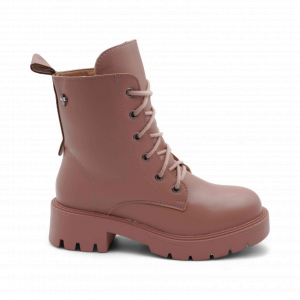 Ботинки на меху 14-10F розовые