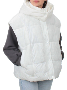 24001 WHITE Жилет утепленный женский (100 гр. холоффайбер)