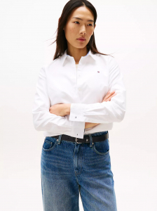 Regular Fit Solid Stretch Oxford Shirt