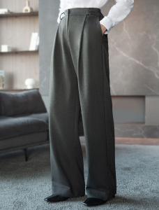 Брюки-палаццо на резинке сзади из джерси