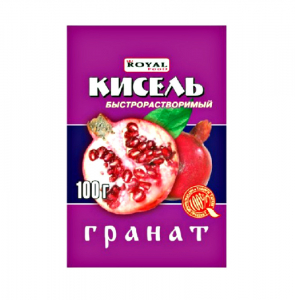 Быстрорастворимый кисель гранат 100гр*80