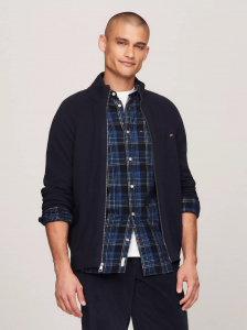 Solid Logo Zip Sweater