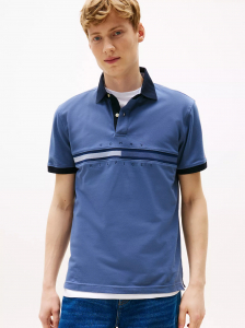 Regular Fit Tonal Tommy Stripe Polo