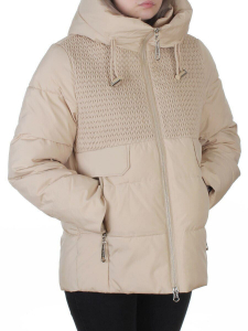 YR-6619 BEIGE Куртка зимняя женская (150 гр. холлофайбер)