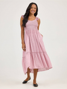 Women's Floral Print Backless Babydoll Dress