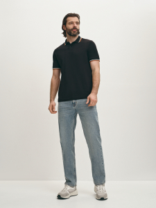 Поло из хлопкового трикотажа