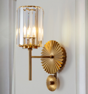 299-230 Бра диам 20 см, выс. 50 см (х1)Стекло+метал