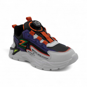 Кроссовки А7010-7 сине оранжевые