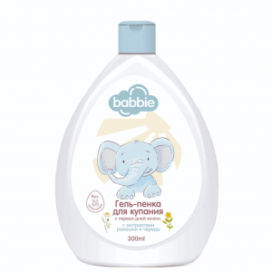 Гель-пенка для купания для детей Babbie увлажнение  противовоспалительный экстракты череды и ромашки Romax