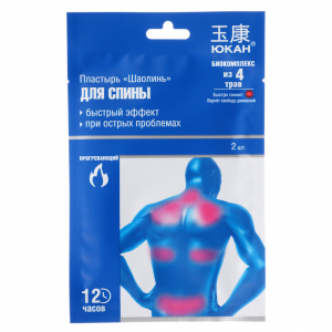 Пластырь Шаолинь д/тела 2шт от ревм