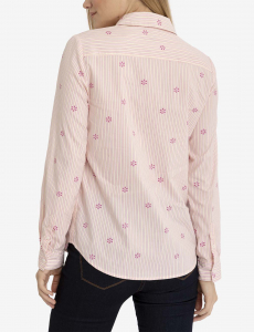 DITSY PRINT LONG SLEEVE POPLIN SHIRT