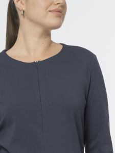 Приталенное платье из вискозного трикотажа