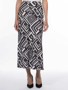 Юбка из 100% вискозы с геометрическим принтом