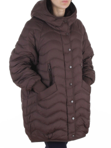 H-8912 DARK BROWN Куртка пуховая женская
