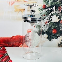 588-733 Банка для сыпучих продуктов 1400мл. в под.уп.(х24)Стекло