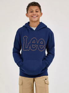 Boy's Popover Fleece Logo Hoodie